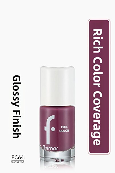 Flormar Full Color Nail Enamel FC64 Playful Pink