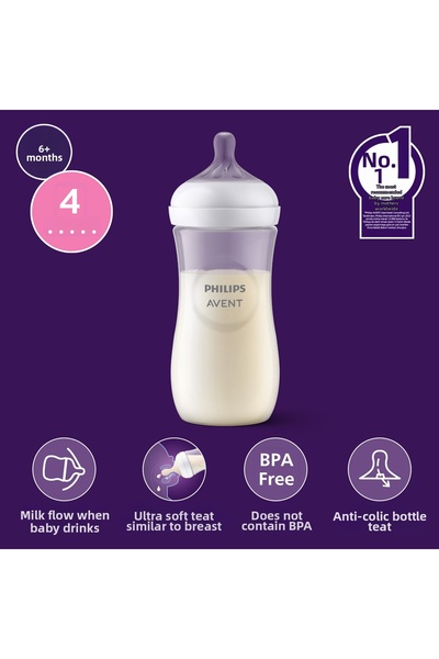 Philips Avent Natural Response PP Baby Bottle 3 Months 330ml Scy906/01