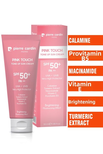 Pierre Cardin Tone Equalizing Brightening Facial Sunscreen Pink Touch Tone-Up Spf50+/Pa++ – 50 ml