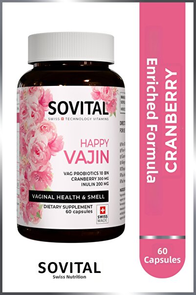 SOVITAL هلام هابي فاجين للصحة والرائحة الصحية 40 كبسولة |   صحة المرأة، التوت...