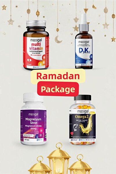 Maxigal رامازان إنيرجي آند دينغل - عبوة من 4 كبسولات متعددة الفيتامينات مع ال...