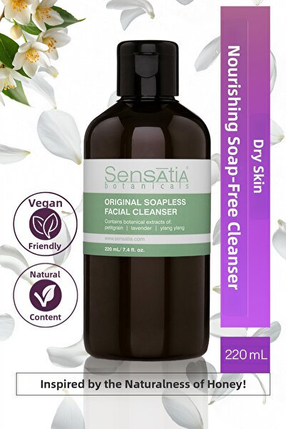 Sensatia Botanicals منظف ​​الوجه الطبيعي المغذي بدون صابون - مضاد للأكسدة مهد...