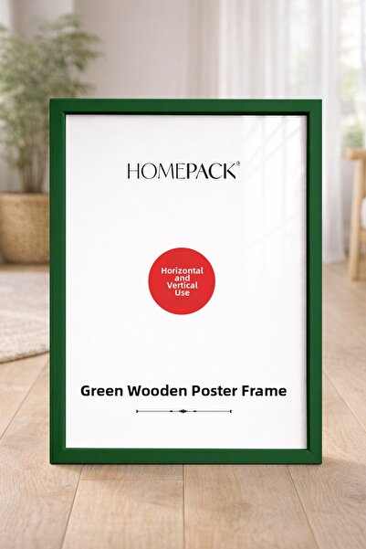 HOMEPACK Green Framed Poster Frame, Blank Frame, Picture Frame Green-Frame