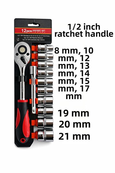 SERA Set de 2 piese de chei tubulare 1/2 (Șurubelniță cu cap tubular)