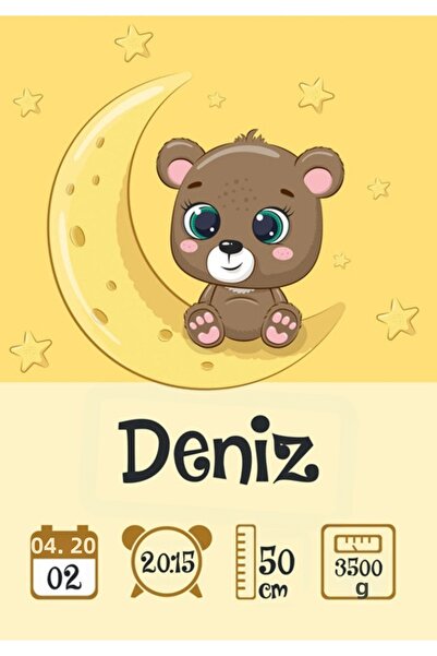 Reysa Tasarım Cute Teddy Bear Themed Age Chart