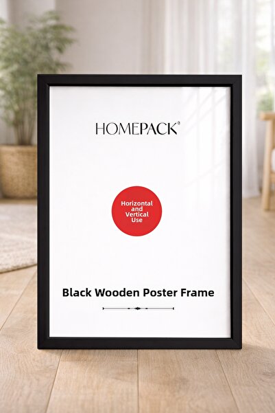 HOMEPACK Black Framed Poster Frame, Blank Frame, Picture Frame Black-Frame