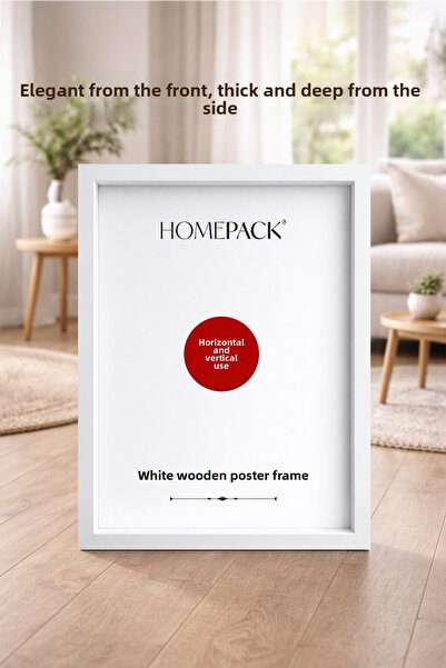 HOMEPACK Ramă groasă pentru poster 33x48, cu ramă albă, ramă goală, ramă groa...