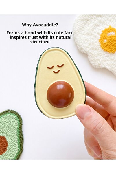 Hubble عضاضة و لعبة للأطفال - عضاضة على شكل أفوكادو (مطاط طبيعي 100%)