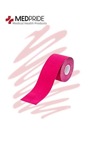 MedPride شريط رياضي بينك كينيزيو - 5 متر × 5 سم