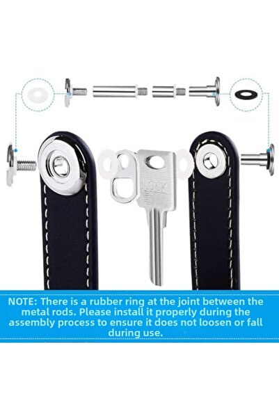 Nacario مفتاح نركريوشوب أت إيزي بريميوم محفظة i |   حامل مفاتيح نباتي جلد |  ...