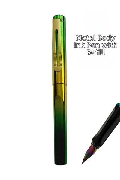 SEYFİKİRTASİYE 0.36 mm Ef Nib Fountain Pen Ink-Pull Metal Body