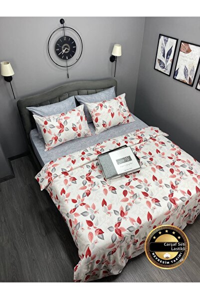 Çetinhome طقم غطاء لحاف مزدوج مرن من فيليز