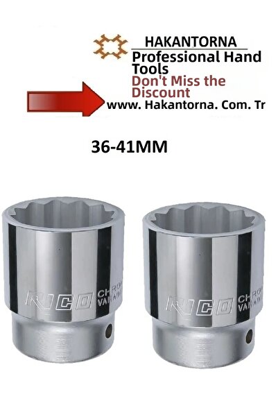 HakanTorna ريكو 3/4 36-41 ملم 12 ركن قصير نجمة مقبس