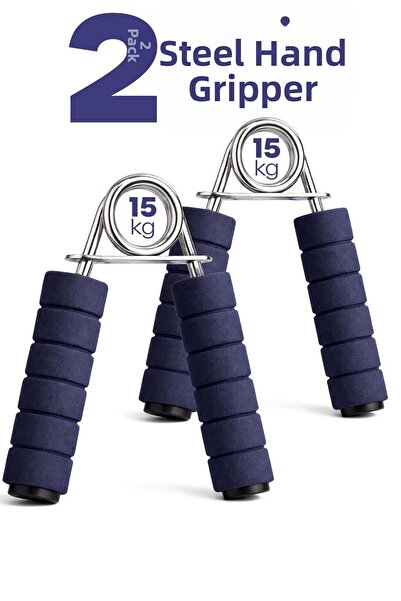 Telvesse 2Pcs Steel Hand Spring with Sponge Handle 15kg Wrist Forearm Finger ...