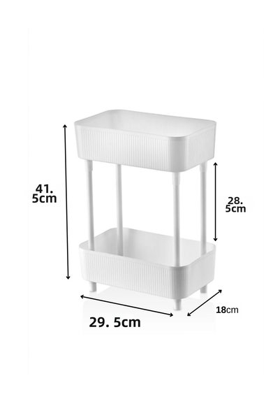 Bose Home Kitchen Bathroom Organizer with Shelves 2-Tier Detergent Holder & General Purpose Minimalist Organizer