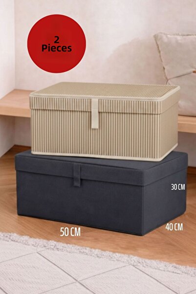 ALAS 2 Multi-Colored Under-Bed Maxi Size Clothing Storage Boxes