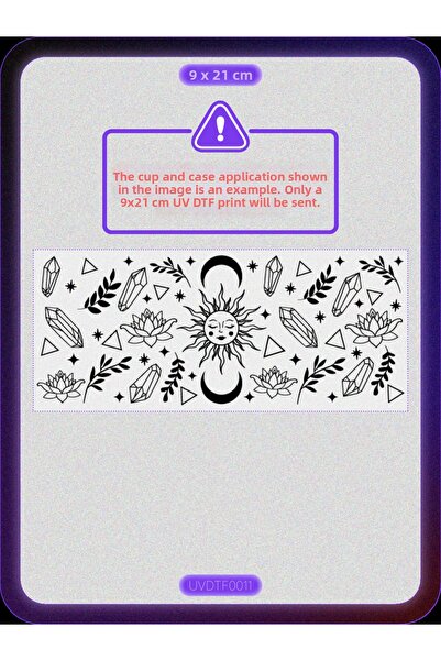 DYENOTE طباعة نقل حراري على الأكواب بتقنية UV DTF - ميستيك - ملصق مقاوم للماء...