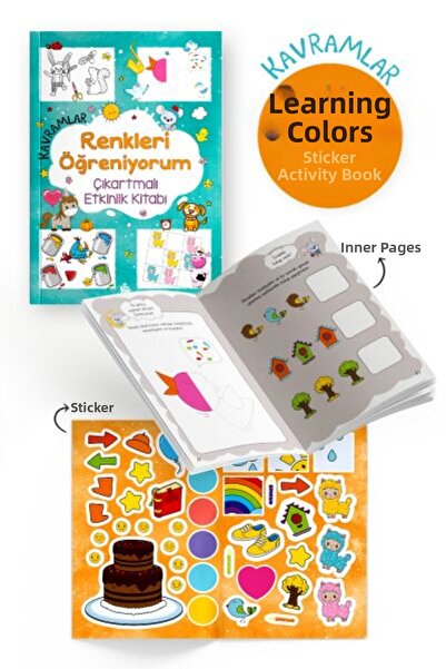 Marvel Concepts – I'M Learning Colors – Activity Book with Stickers - Ages 3+