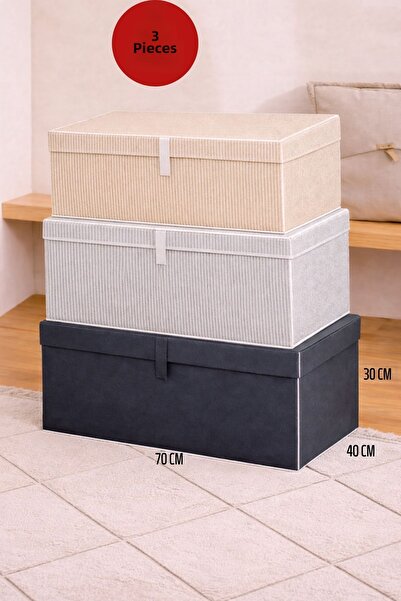 ALAS 3 Pieces of Multi-Colored Underbed Storage Bags & Pillows Mega Plus Stor...