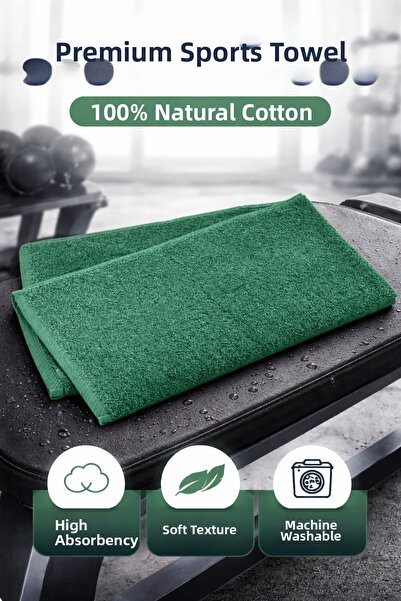 MUCCO 100% Natural Cotton Sporty Quick Sweat Absorbing 30cm X 100cm Fitness A...
