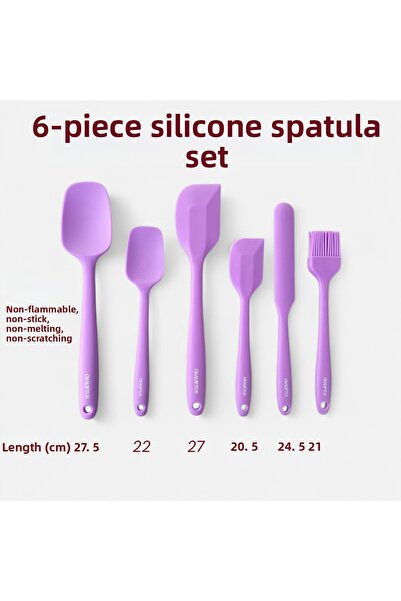 EMPA A V M Eucalyptus 6-Piece 100% Silicone Egg Brush and Spatula Set