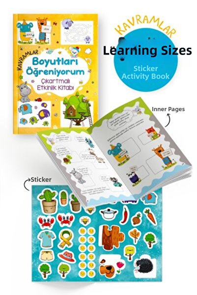 Marvel Concepts – I'M Learning Sizes – Activity Book with Stickers - Ages 3+