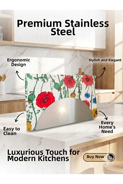 LOVYCO Suport pentru șervețele din oțel inoxidabil Half Moon - Suport modern ...