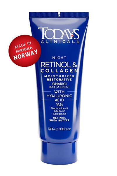 TODAYS CLİNİCALS كريم إصلاح الريتينول - زبدة الشيا، حمض الهيالورونيك، 5% كولا...