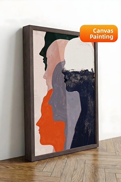 Postifull Pictură murală, Tablou pe pânză cu ramă maro de lux, Seria Ritual, ...