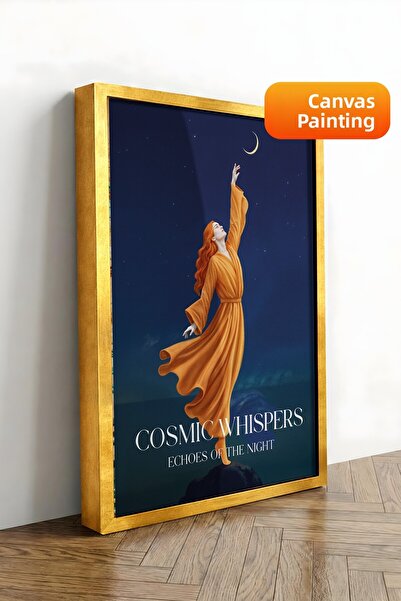 Postifull Pictură murală, Tablou pe pânză cu ramă aurie de lux, Seria Ritual,...