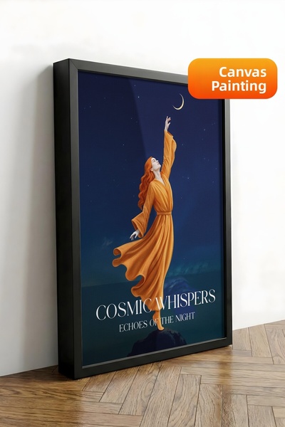 Postifull Πίνακας τοίχου, Πολυτελής Μαύρος Πίνακας σε Καμβά, Σειρά Ritual, ΑΡ...