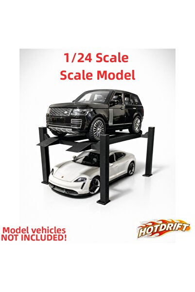 3D 1/24 Scale Diecast Vehicle Stand – 2-Tier Car Parking Lift Model