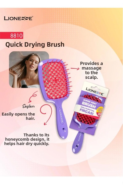 BRUSH WORLD PERIE DE USCAT PĂRUL LIONESSE