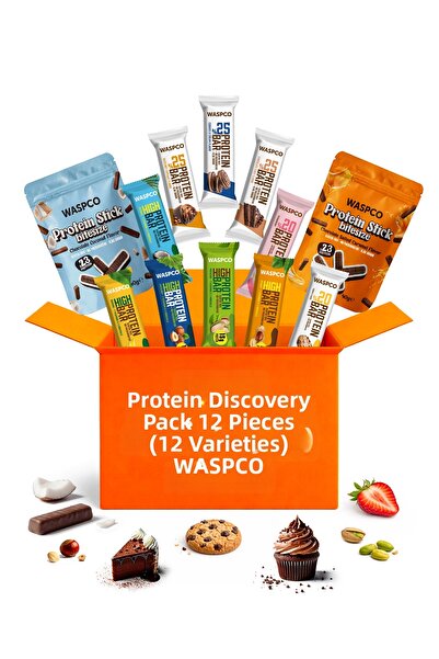 Waspco حزمة متنوعة من البروتين 12 قطعة (12 نوع)