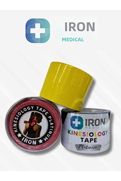 iron medical Kinesiology Tape Platinum Kinesio Athlete Muscle Pain Tape 5Cmx5...