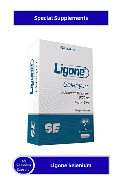 Ligone سيلينيوم 60 كبسولة عشبية بدون نكهة |   مكمل غذائي على شكل كبسولات