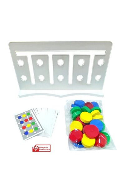 Tıfıl Toys Four Color Game Intelligence Strategy Visual Perception Family Box...