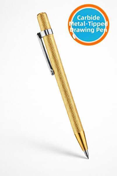 NZB Carbide Tip Metal Drawing Pencil Golden Yellow 14 cm Professional Scriber...
