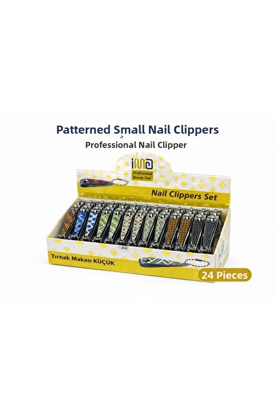 CT STONES Professional Small Nail Clippers Patterned Nail Clipper 24 Pieces