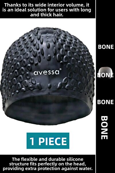 Wintoup # Swimming Cap Water-Proof Flexible Soft Silicone Pool Sea Swimming W...