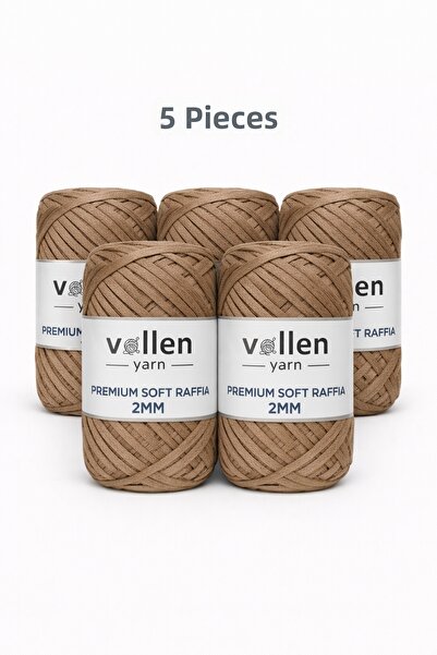 vollen yarn Premium Soft Raffia Yarn 5-Pack |   Polyester Paper Raffia |   So...
