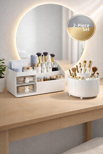 Blackstar Θήκη οργάνωσης μακιγιάζ και κοσμημάτων - Λευκό