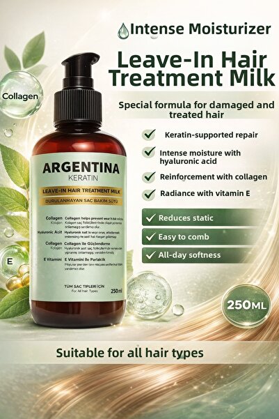 ARGENTİNA KERATİN Leave-in Hair Care Milk 250 Ml