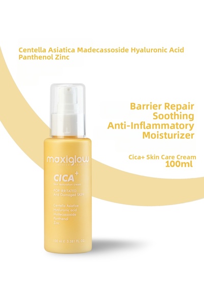 MaxiGlow Cica Skin Care Cream, Barrier Repair Anti-Redness Moisturizer Centel...