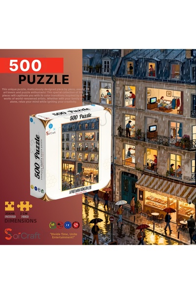 Soi Craft 500 قطعة من ألغاز سلسلة مذكرات الشقق السكنية