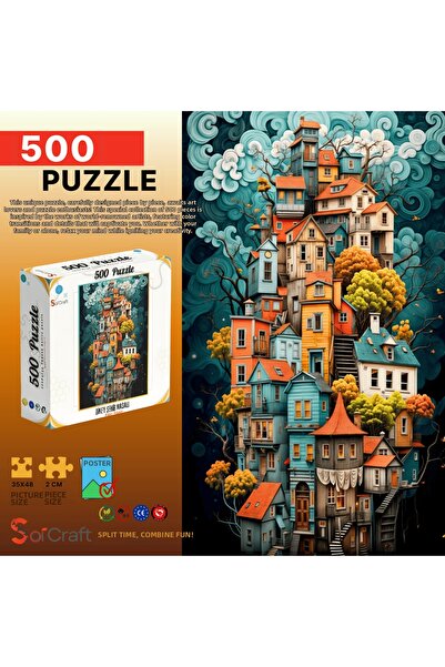 Soi Craft لغز من 500 قطعة: حكاية المدينة العمودية