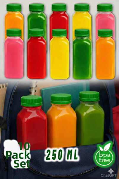 Ezupack زجاجة مشروبات بلاستيكية فارغة من البولي إيثيلين تيرفثالات (PET) مانعة...