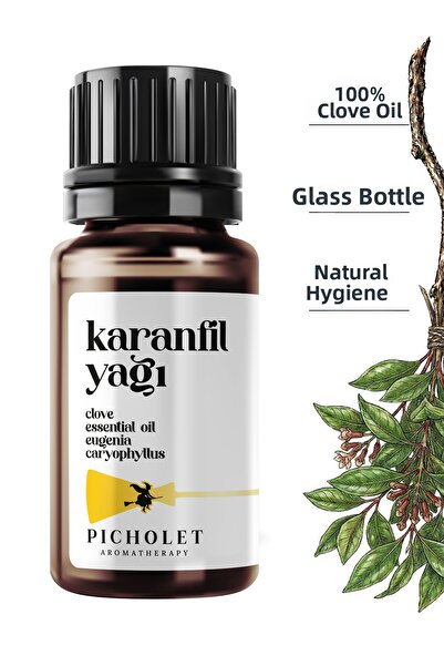 Picholet زيت القرنفل العطري 10 مل نقي وطبيعي 100% (زيت القرنفل الأساسي)