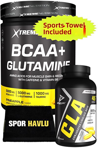 Xtreme Nutrition Bcaa + Glutamine 510 g Pineapple + Cla 90 Capsules + Sports ...