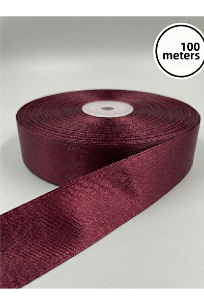 Massaltay 3 cm Satin Ribbon 100 Meters 1 Ball Shiny Decorative Hobby Engageme...